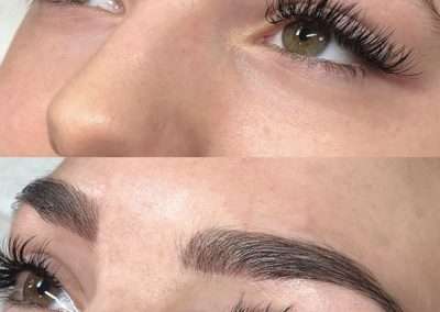 henna brow service before and after results (Henna Eyebrows Winnipeg)