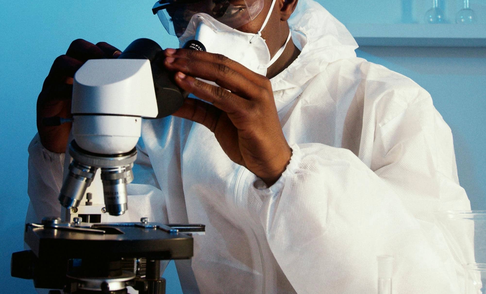 chemist isolating exosomes from milk extract isolating of milk-derived BioReg Exosomes for exosome facial in Winnipeg clinic